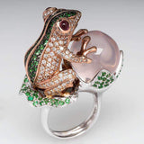 Frog Golden Toad Play Bead Ring