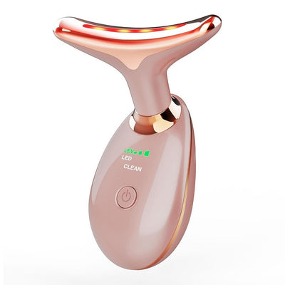 7-in-1 ChezWe Face Neck Massager for Daily Skin Care Routine, Facial Massager, Special Contribution Skin Care Tool Rose Gold